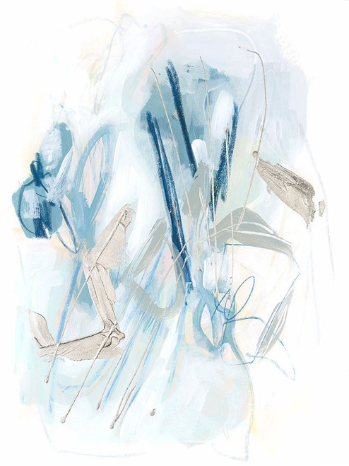 Blue Scribe II Poster Print - June Erica Vess