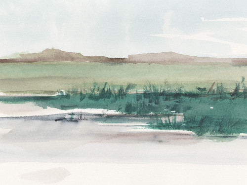 Emerald Grassland II Poster Print - Ethan Harper