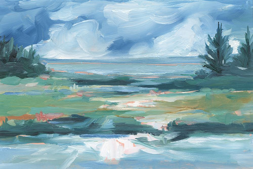 Pastel Lake View II Poster Print - Ethan Harper