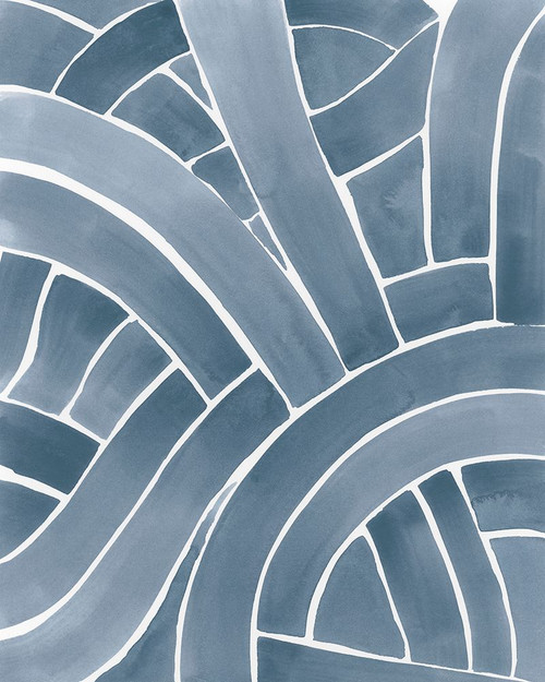 Indigo Maze I Poster Print - June Erica Vess