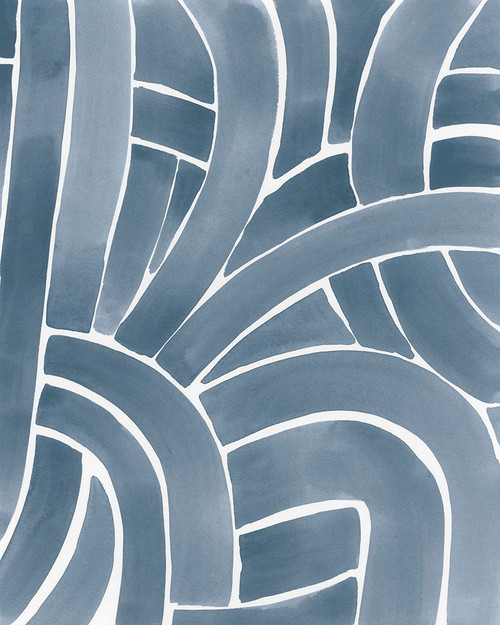 Indigo Maze II Poster Print - June Erica Vess