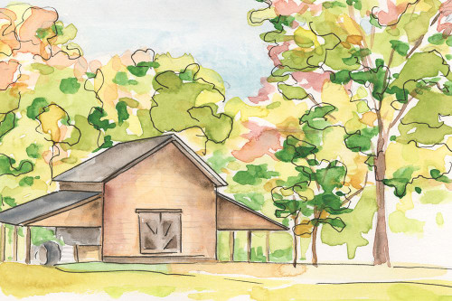 Barn Vista IV Poster Print - Regina Moore