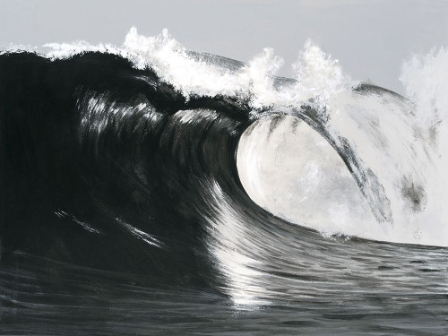 Black And White Waves III Poster Print - Michael Willett