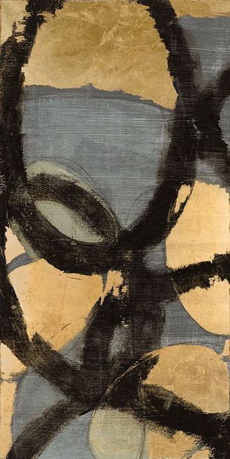 Gilded Links I Poster Print - Jennifer Goldberger