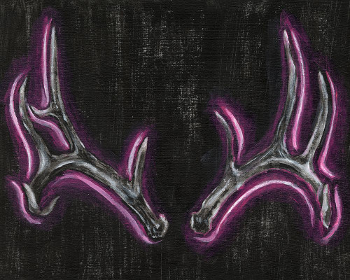 Neon Antlers I Poster Print - Ethan Harper