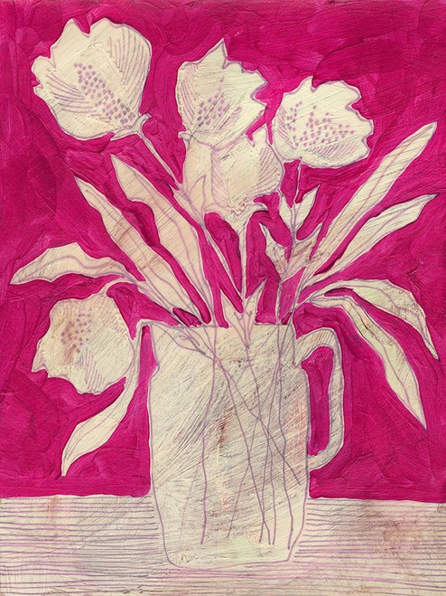 Fuchsia Arrangement II Poster Print - Regina Moore