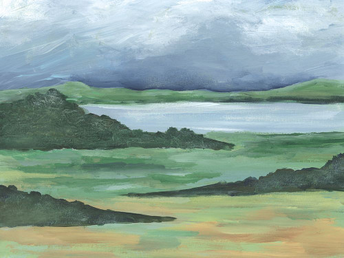 Striated Terrain II Poster Print - Regina Moore