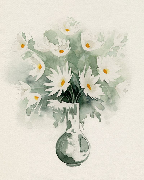 Daisy Bouquet Sketch II Poster Print - Grace Popp
