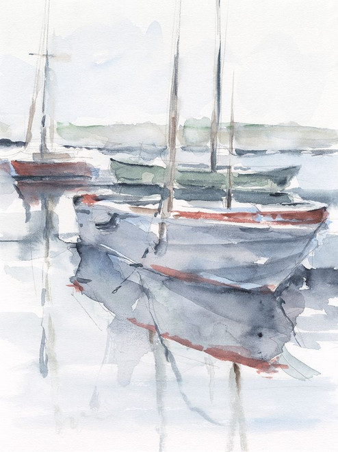 Watercolor Harbor Study I Poster Print - Ethan Harper