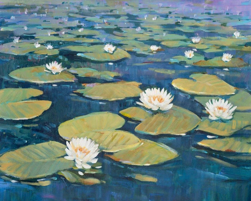 Morning Lilies I Poster Print - Tim OToole