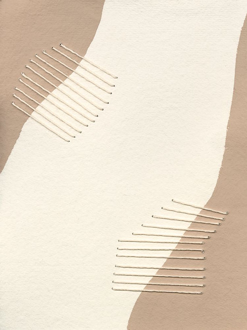 Neutral Stitches II Poster Print - Regina Moore