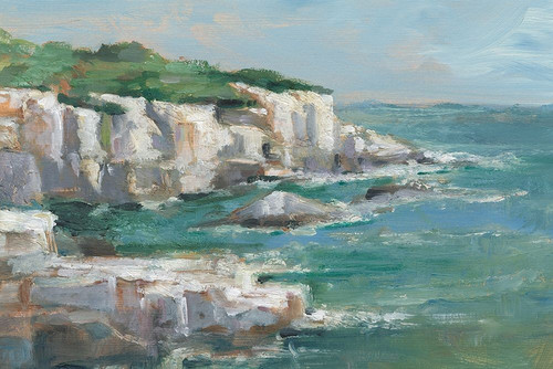 White Sea Cliffs I Poster Print - Ethan Harper