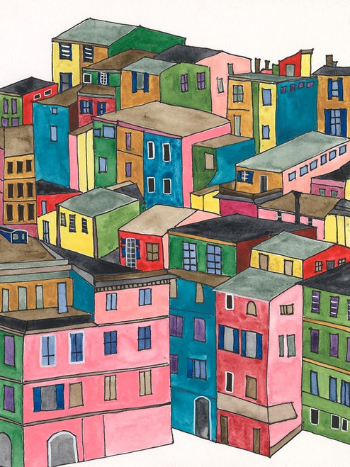 Colorful City I Poster Print - Regina Moore