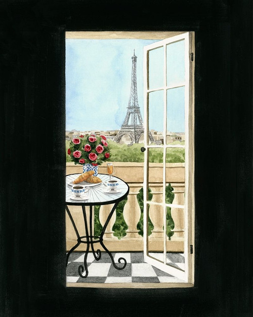 Terrace in Paris II Poster Print - Grace Popp