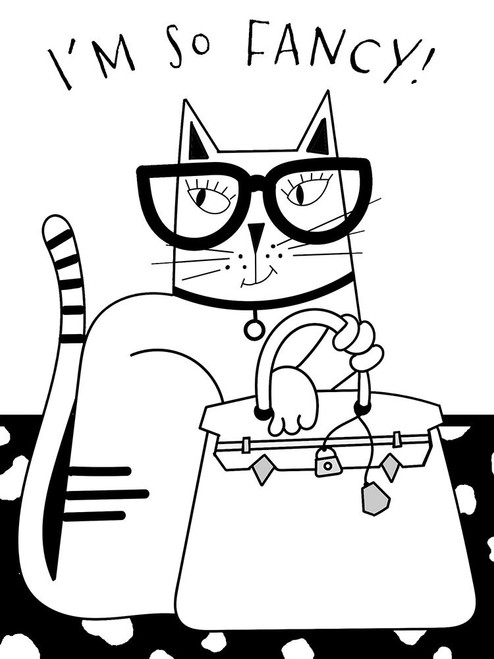 Im So Fancy Cat Poster Print - Deidre Mosher