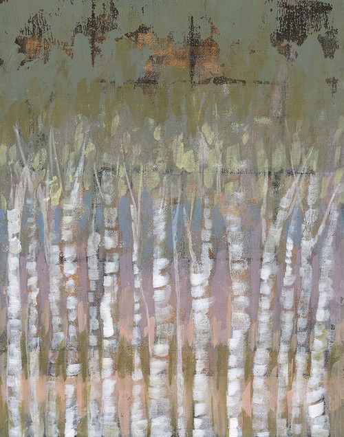 Pastel Birchline II Poster Print - Jennifer Goldberger