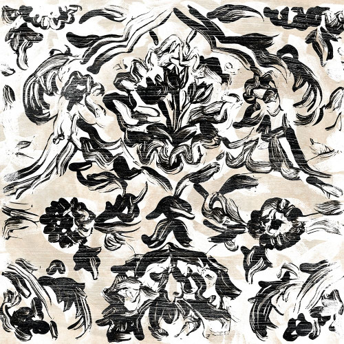 Parchment Brocade VII Poster Print - June Erica Vess