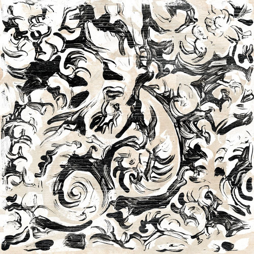 Parchment Brocade V Poster Print - June Erica Vess