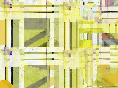 Yellow Curves III Poster Print - Cartissi