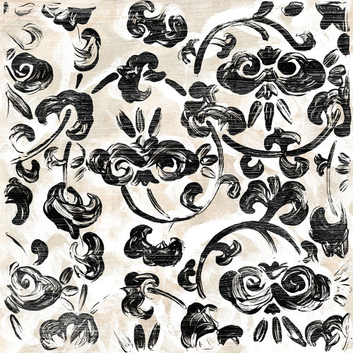 Parchment Brocade II Poster Print - June Erica Vess