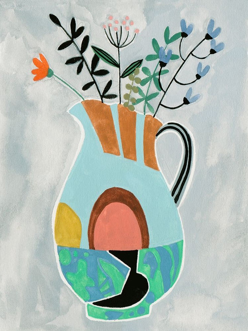 Collage Vase III Poster Print - Melissa Wang