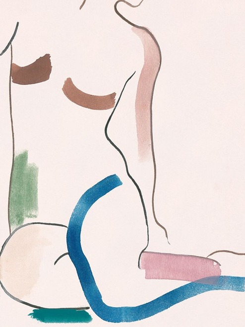 Seated Female Figure V Poster Print - Melissa Wang