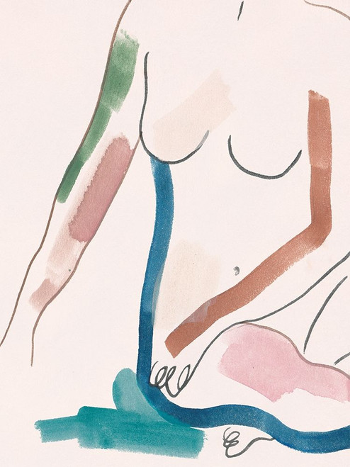 Seated Female Figure IV Poster Print - Melissa Wang