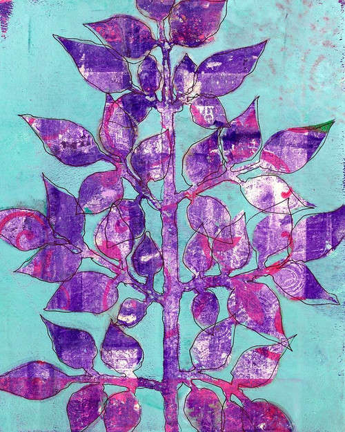 Purple Planta II Poster Print - Regina Moore