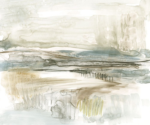 Stark Neutral Landscape II Poster Print - Jennifer Goldberger