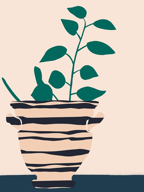 Dancing Vase With Palm II Poster Print - Melissa Wang