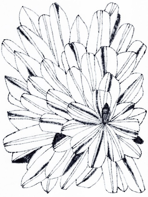 Monochrome Kaleidoscope II Poster Print - June Erica Vess
