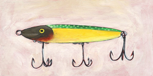 Retro Fishing Lure IV Poster Print - Regina Moore