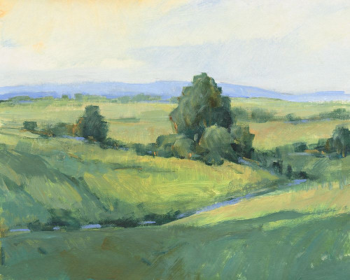 Rolling Green Hills I Poster Print - Tim OToole