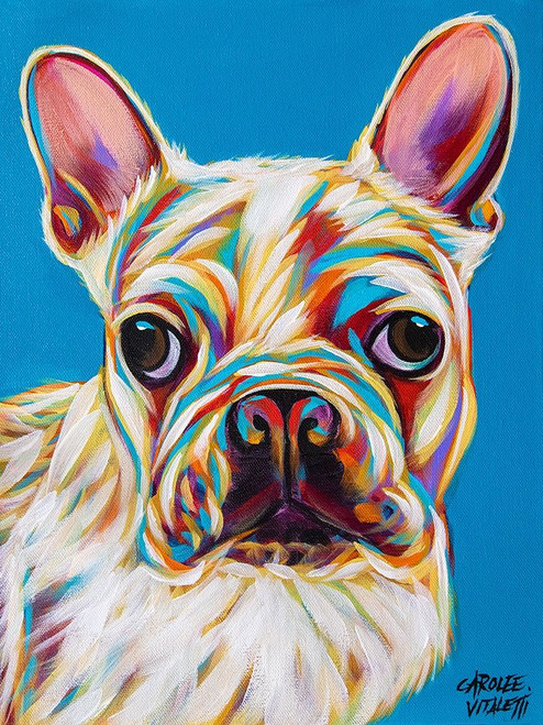 Nosey Dog III Poster Print - Carolee Vitaletti
