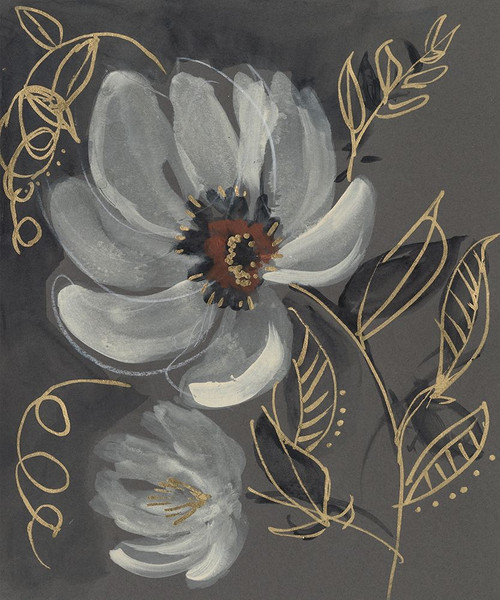 Floral Filigree II Poster Print - Jennifer Goldberger