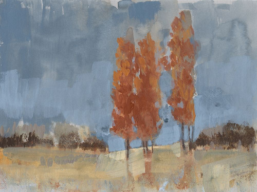 Burnt Sienna Treeline I Poster Print - Jennifer Goldberger