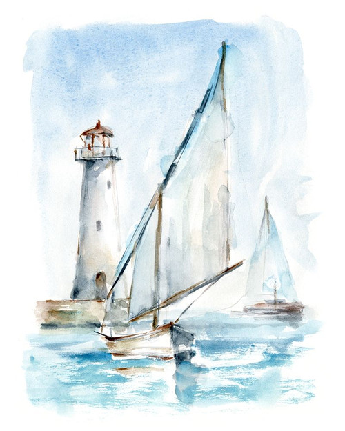 Sailing into the Harbor II Poster Print - Ethan Harper