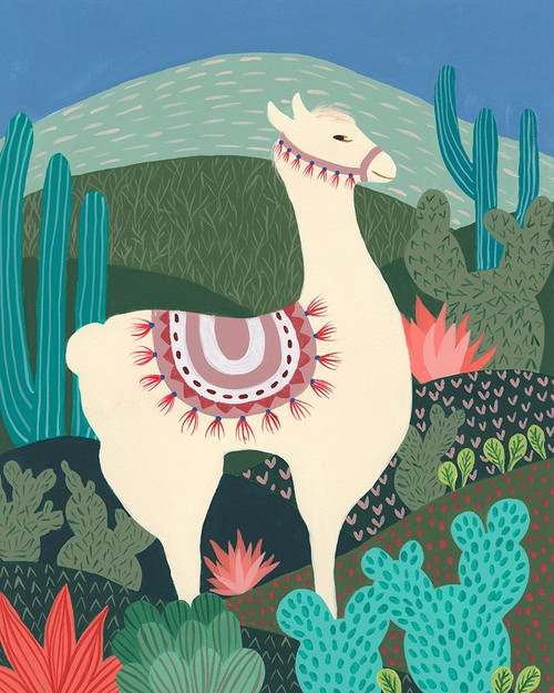 Desert Llama I Poster Print - Regina Moore