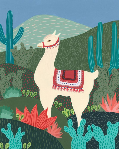 Desert Llama II Poster Print - Regina Moore