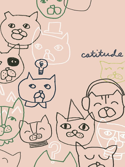 Cattitude I Poster Print - June Erica Vess