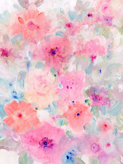 Bright Floral Design I Poster Print - Tim OToole