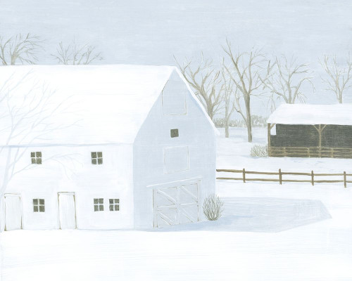 Whiteout Farm I Poster Print - Grace Popp