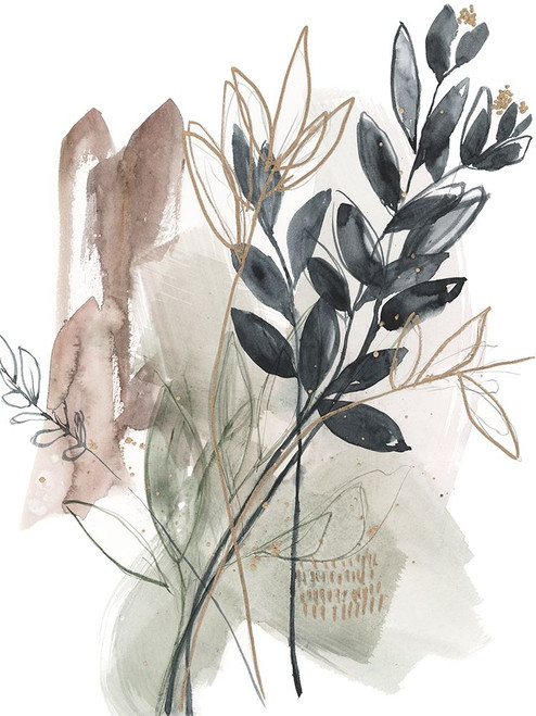 Bundled Leaves I Poster Print - Jennifer Goldberger