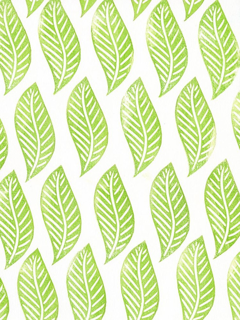 Lino Leaf II Poster Print - Regina Moore