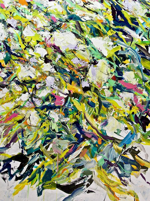 White Flowers Poster Print - Allan Friedlander