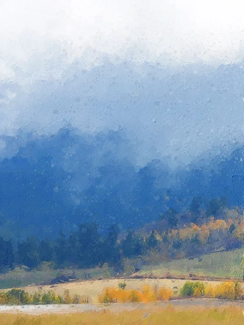 Mountain Mist I Poster Print - Chris Vest