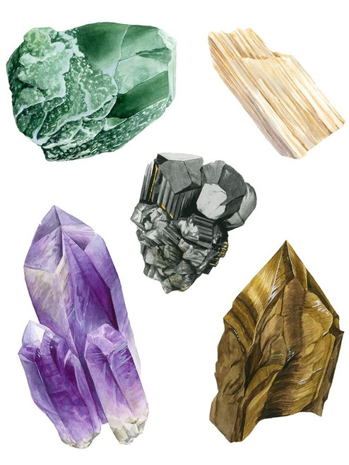 Healing Crystals II Poster Print - Grace Popp