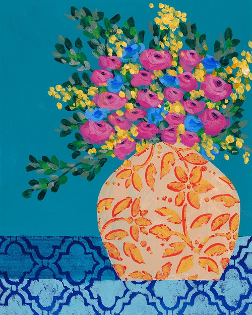 A Gathering of Flowers I Poster Print - Regina Moore
