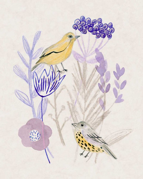 Meander in Violet I Poster Print - Melissa Wang