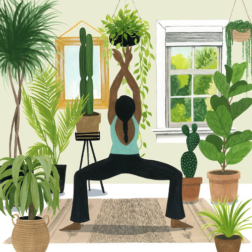 Indoor Asana II Poster Print - Grace Popp